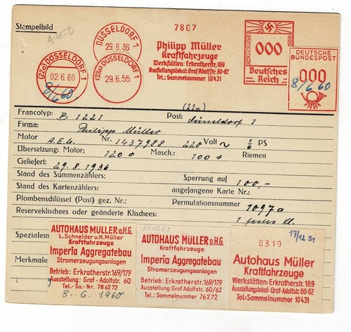 Düsseldorf 1936 autohaus - 1936,