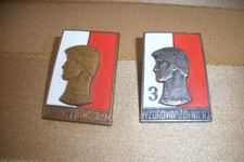 WZOROWY ZOLNIERZ Polska Orden Polen Brustabzeichen vorbildlicher Soldat 2 x