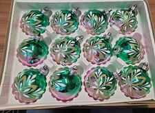 12 DDR Weihnachtskugeln Tannenbaumkugeln Christbaumschmuck #BS020