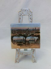 Porzellan Staffelei mit Bild -