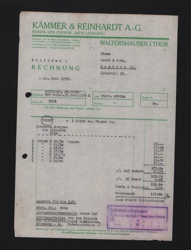 Waltershausen rechnung 1937 - waltershausen,,