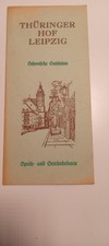 Speisekarte DDR Leipzig