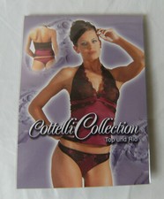 COTTELLI COLLECTION TOP & RIO TANGA SET  --  GR. S  --  ROT / SCHWARZ