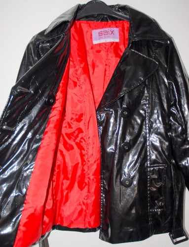 Damen hoch glanz regenjacke - pu,