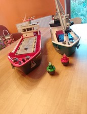 Playmobil Schiffe Titan und Cargo plus Zubehör, gebraucht
