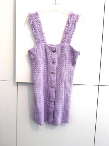Zara minikleid bouclé tweed - minikleid,