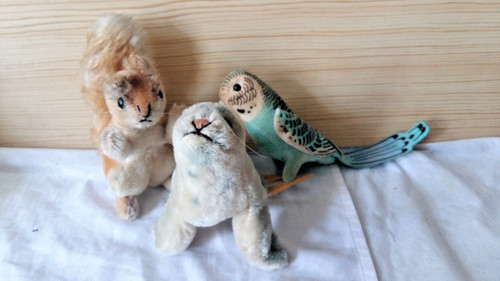 Drei alte steifftiere robbe - steifftiere:,