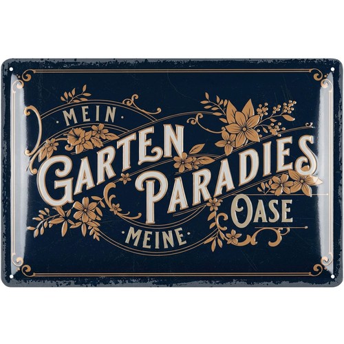 Blechschilder garten schild - blechschilder,