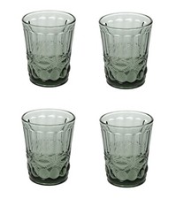 TOGNANA 4er Set Trinkglas Bicchieri Madame Verde, grün, 230ml Gläser Set Glas