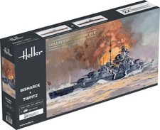 Heller 85078 - 1:400 Bismarck + Tirpitz TWINSET - Neu