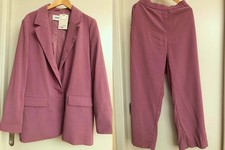 NEU Esprit Hosenanzug, 92% Viscose, 8% Polyester, Größe 44, Farbe 550/Mauve