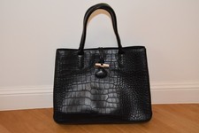 Wunderschöne, schwarze LONGCHAMPS-Tasche aus Leder NEU!