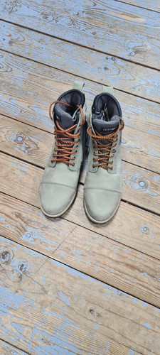 Lederstiefel grau wasserdicht - lederstiefel, grau,