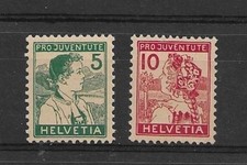 Schweiz Pro juventute Minr. 128 - 129 postfrisch ansehen