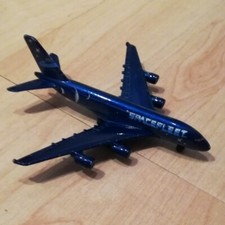 Modellflugzeug, Flugzeug, A 380, Spacefleet, Majorette,blau,Sammlerstück, Metall