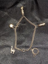 VINTAGE SCHMUCK LASSO HAND FAUST GLOCKE LAMA BETTELARMBAND