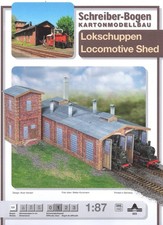 Schreiber Kartonmodellbau Lokschuppen  1:87  HO