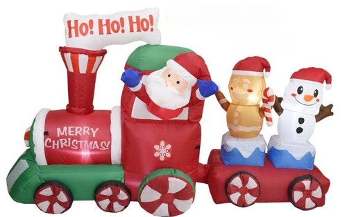 Aufblasbarer weihnachtszug - aufblasbarer,