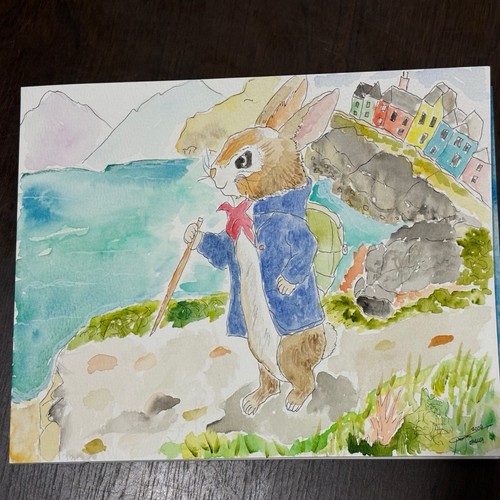 Original aquarell gemälde - original,