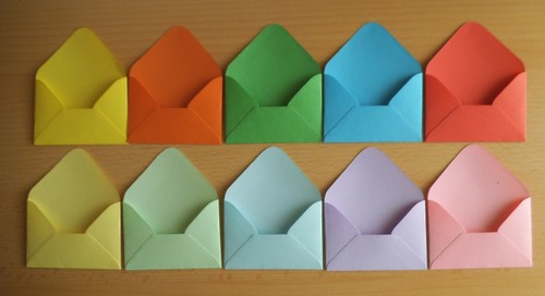 Mini briefumschläge - 10,