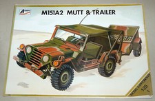 Agwipo ! Rarität - M151A2 Ford Mutt & Trailer - Modellbaubogen Kartonmodell 1:25