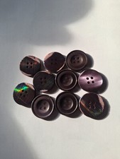 10er Set Perlmutt Knöpfe