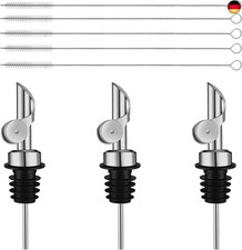 NIYATA Ausgießer für Olflaschen, Flaschenausgießer mit Reinigungsbürste und Sil