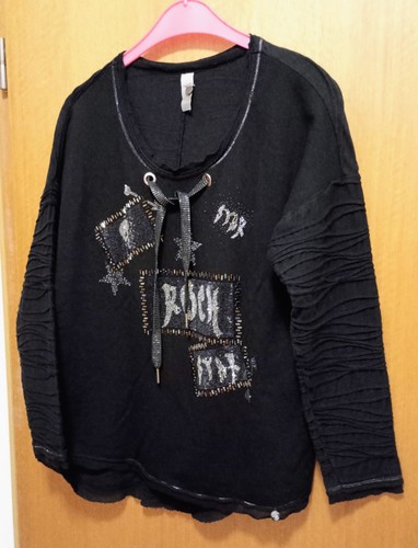 Tredy sweatshirt schwarz - sweatshirt,