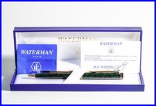 schöner WATERMAN Exclusiv Kugelschreiber in Grün/Schwarz China Lack mit BOX