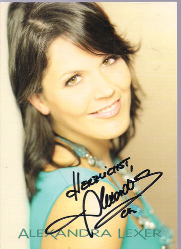 Autogramm alexandra lexer - alexandra,