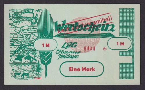 Banknote mark ddr - lpg, geld