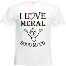 T-Shirt I Love Meral für Damen Herren und Kinder ... in der Farbe Weiss