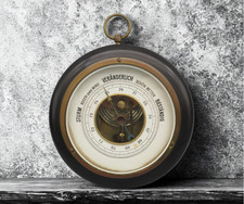 Antikes Barometer aus Holz