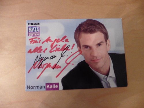 Norman kalle autogrammkarte - kalle,