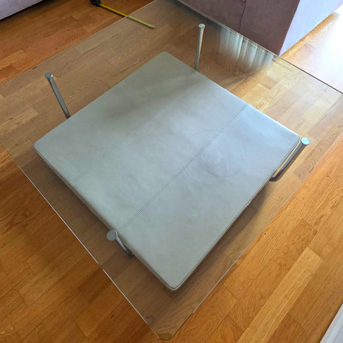 Viereckiger glas couchtisch - viereckiger, glas-couchtisch