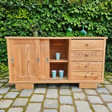 Schiebetüren Kommode Schrank Kästchen Büroschrank alt antik vintage retro Holz
