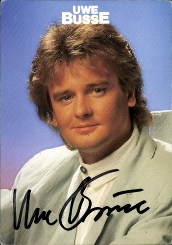 Autogrammkarte sänger uwe - autogrammkarte,