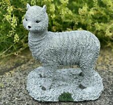 Steinfigur Alpaka Steinguss frostfest wetterfest Gartenfigur Deko Garten