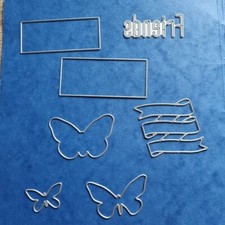 Prägeschablonen Stanzvorlagen Stanzschablonen Cutting Dies Rahmen Schmetterlinge