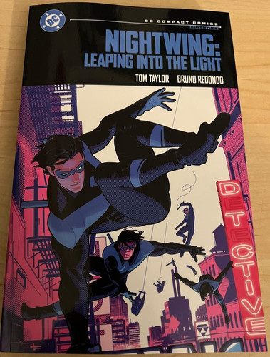 Nightwing leaping into the - nightwing:,