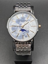Armani Exchange Moonphase Multifunktionsuhr Damenuhr Armbanduhr 36mm silber