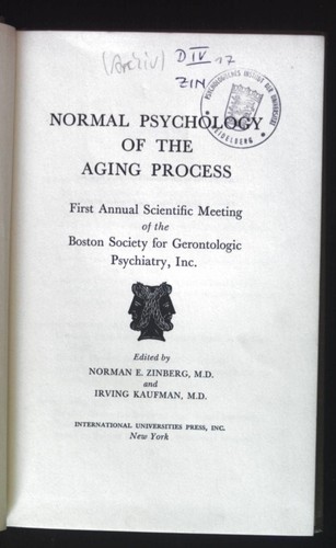 Normal psychology the aging - normal,