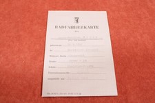 Radfahrerkarte 1961