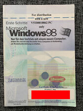 Microsoft MS Windows 98 SE / Zweite Ausgabe #CoA #Product Key #Retro