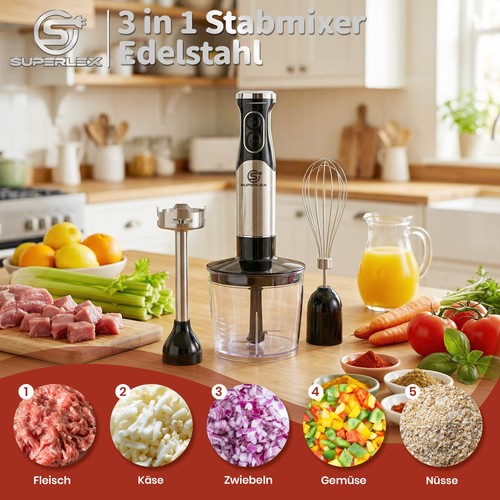 Superlex 1 handmixer - 3-in-1,
