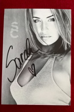 Original-Autogramm von Sarah Connor, s/w-Bild-Karte, Postkartengröße