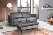 Sofa Leder 2 Sitzer Couch