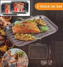 2 x Grillplatte Grillschale