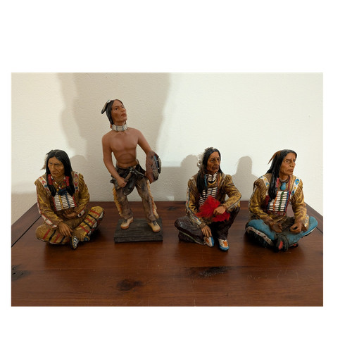 Indianer figuren set teilig - figuren, 4-teilig