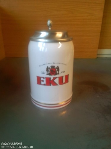Eku bierkrug mit zinndeckel - eku,